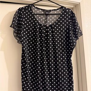 Women’s Adele & May Black Polka Dot Blouse
